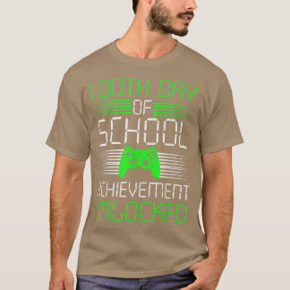 100 dagen schoolprestatie ontgrendeld videospel t-shirt