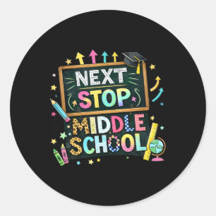 100 dagen schoolreis naar de middelbare school jon ronde sticker