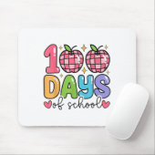 100 dagen schoolretro disco docent Kinder Happy Muismat (Met muis)