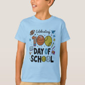 100 dagen schoolsportviering ontwerp t-shirt (Voorkant)