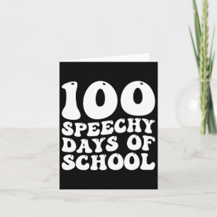 100 dagen schoolspraaktherapie Happy 100th Day Kaart