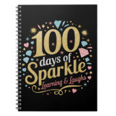 100 dagen schoolsprankeling leren en lachen notitieboek (Voorkant)