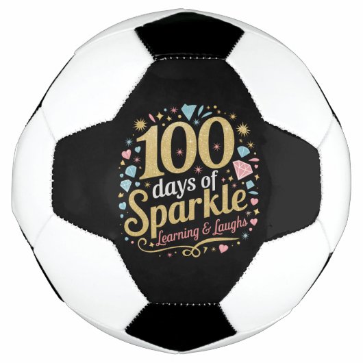 100 dagen schoolsprankeling leren en lachen voetbal (Voorkant)