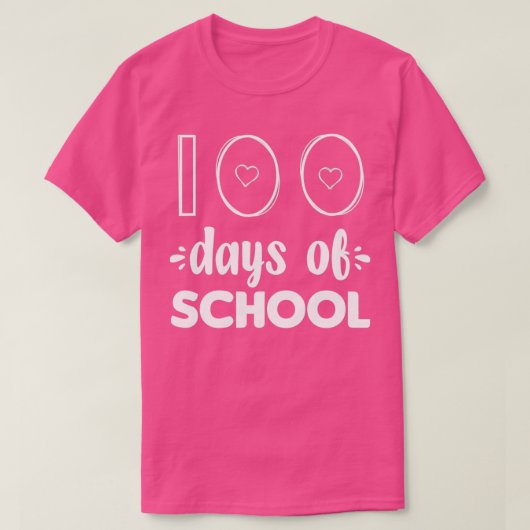 100 dagen schoolstudenten en docenten voor t-shirt (Design voorkant)