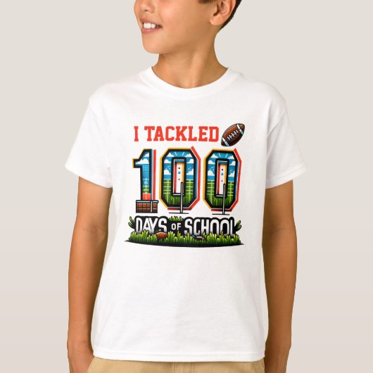 100 dagen schoolt-shirt t-shirt (Voorkant)