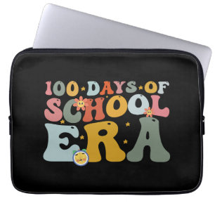 100 dagen schooltijd Groovy leraar kinderen Laptop Sleeve