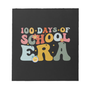 100 dagen schooltijd Groovy leraar kinderen Notitieblok