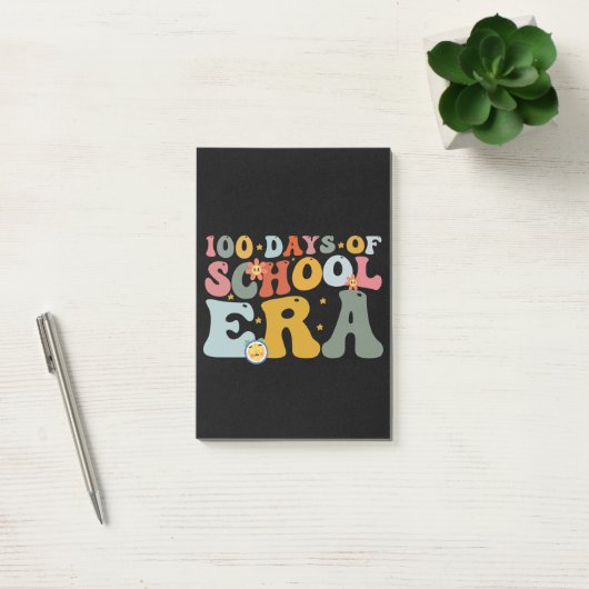 100 dagen schooltijd Groovy leraar kinderen Post-it® Notes (Kantoor)