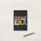 100 dagen schooltijd Groovy leraar kinderen Post-it® Notes (Op bureau)