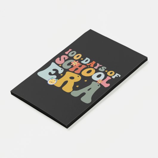 100 dagen schooltijd Groovy leraar kinderen Post-it® Notes (Schuin)