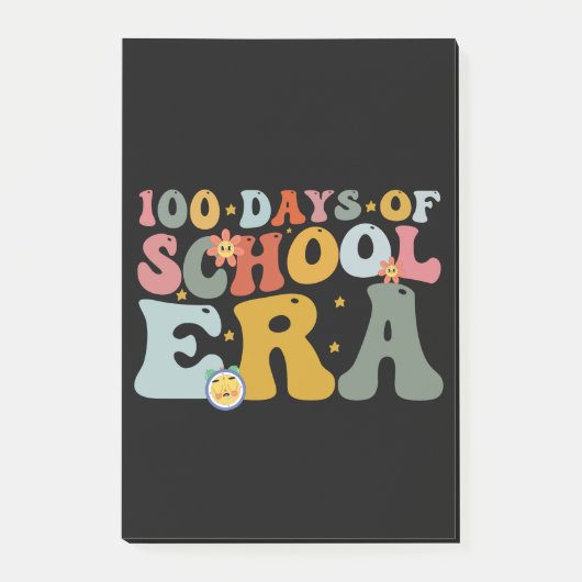 100 dagen schooltijd Groovy leraar kinderen Post-it® Notes (Voorkant)