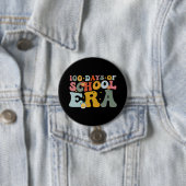 100 dagen schooltijd Groovy leraar kinderen Ronde Button 7,6 Cm (In situ)