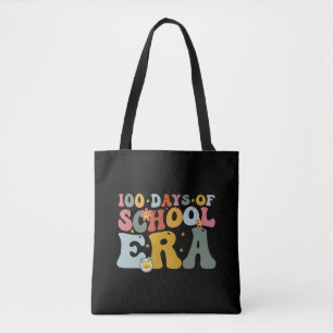 100 dagen schooltijd Groovy leraar kinderen Tote Bag