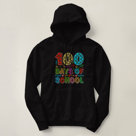 100 dagen schooltijd hoodie (Design voorkant)