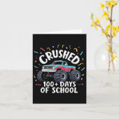 100 dagen schooltruck monster 100ste dag van schoo kaart (Gele Bloem)