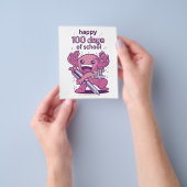 100 dagen schooluitnodiging flyer (Hand)