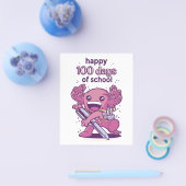 100 dagen schooluitnodiging flyer (Enkel)