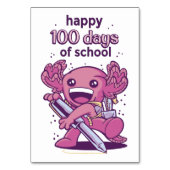 100 dagen schooluitnodiging kaart (Voorkant)
