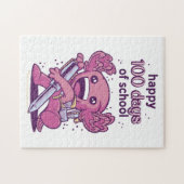 100 dagen schooluitnodiging legpuzzel (Horizontaal)