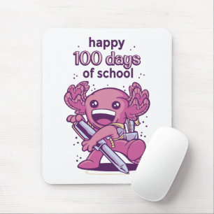 100 dagen schooluitnodiging muismat