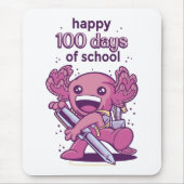 100 dagen schooluitnodiging muismat (Voorkant)