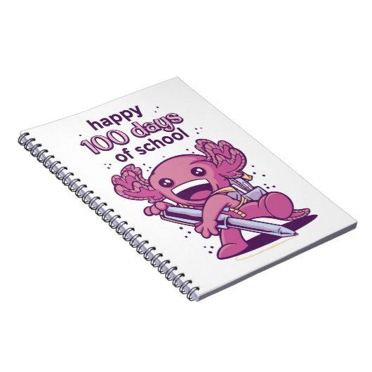 100 dagen schooluitnodiging notitieboek (Rechterzijde)