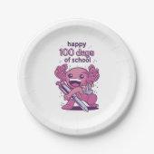 100 dagen schooluitnodiging papieren bordje (Voorkant)