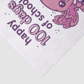 100 dagen schooluitnodiging tissuepapier (Detail)