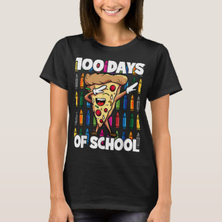 100 dagen schooluitval Pepperoni Pizza Slice T-shirt
