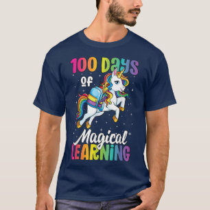 100 dagen schoolUnicorn Girls 100e dag van de Scho T-shirt