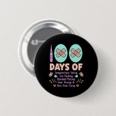 100 dagen schoolverpleegkundige inpakken Byndaid H Ronde Button 5,7 Cm (Voorkant /achterkant)