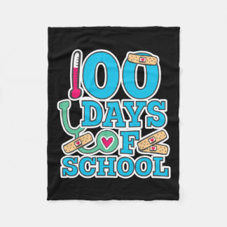 100 dagen schoolverpleegster fleece deken