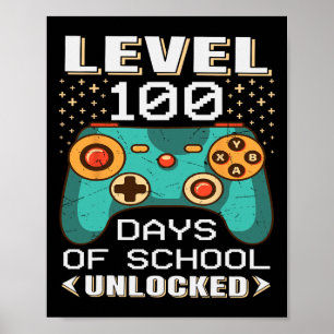 100 dagen schoolvideo Gamer 100e dag lerarenstudie Poster