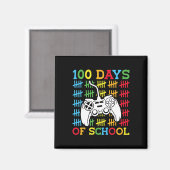 100 dagen schoolvideogames Controller gaming K Magneet (Voorkant / Achterkant)