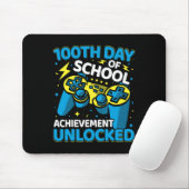100 dagen schoolvideospelcontrollermeisje muismat (Met muis)