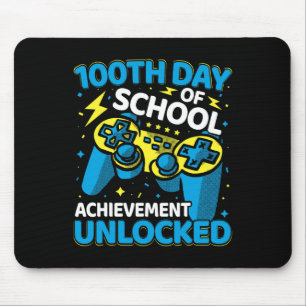 100 dagen schoolvideospelcontrollermeisje muismat