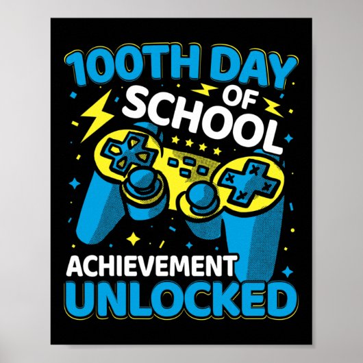 100 dagen schoolvideospelcontrollermeisje poster (Voorkant)