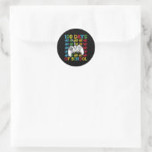 100 dagen schoolvideospellen Controller Gaming K Ronde Sticker (Tas)