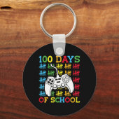 100 dagen schoolvideospellen Controller Gaming K Sleutelhanger (Voorkant)