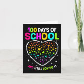 100 dagen schoolviering 100e dag van school B Kaart (Voorkant)