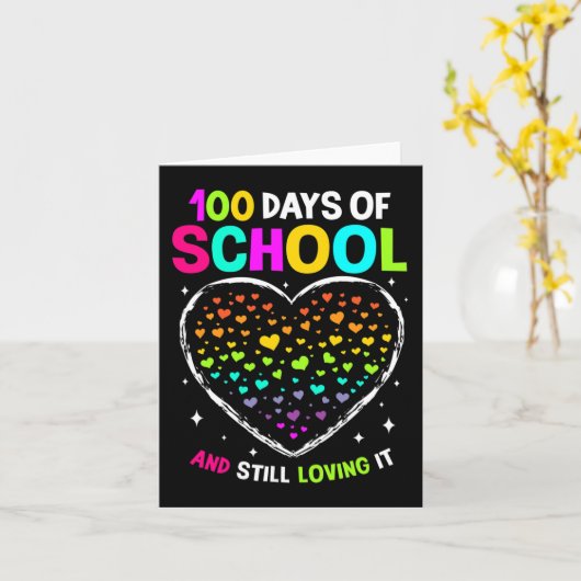 100 dagen schoolviering 100e dag van school B Kaart (Gele Bloem)
