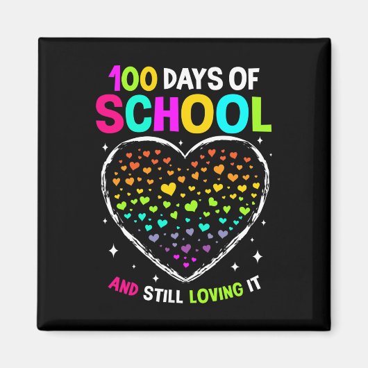 100 dagen schoolviering 100e dag van school B Magneet (Voorkant)