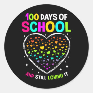 100 dagen schoolviering 100e dag van school B Ronde Sticker
