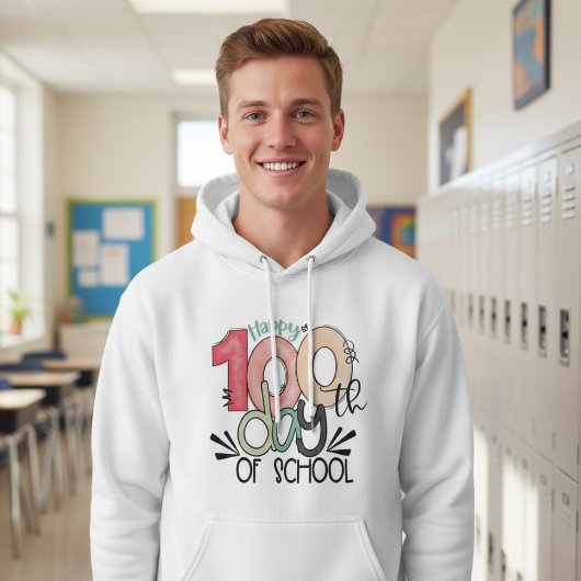 100 dagen schoolviering Basic Hoodie