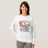 100 dagen schoolviering Basic T-shirt (Voorkant volledig)