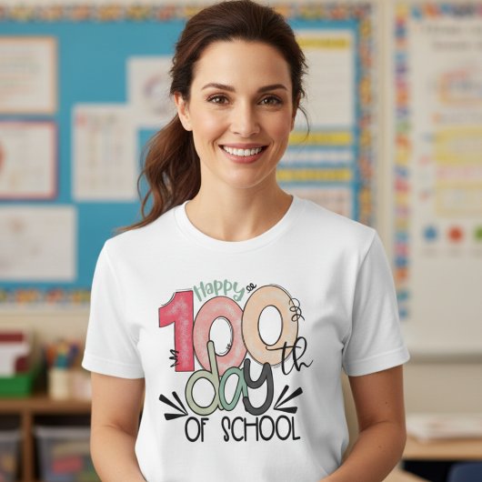 100 dagen schoolviering Basic T-shirt