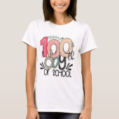 100 dagen schoolviering Basic T-shirt (Voorkant)