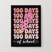 100 dagen schoolviering button (Voorkant)