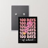 100 dagen schoolviering button (Voorkant / Achterkant)