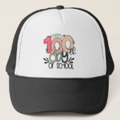 100 dagen schoolviering cadeauhoed trucker pet (Voorkant)